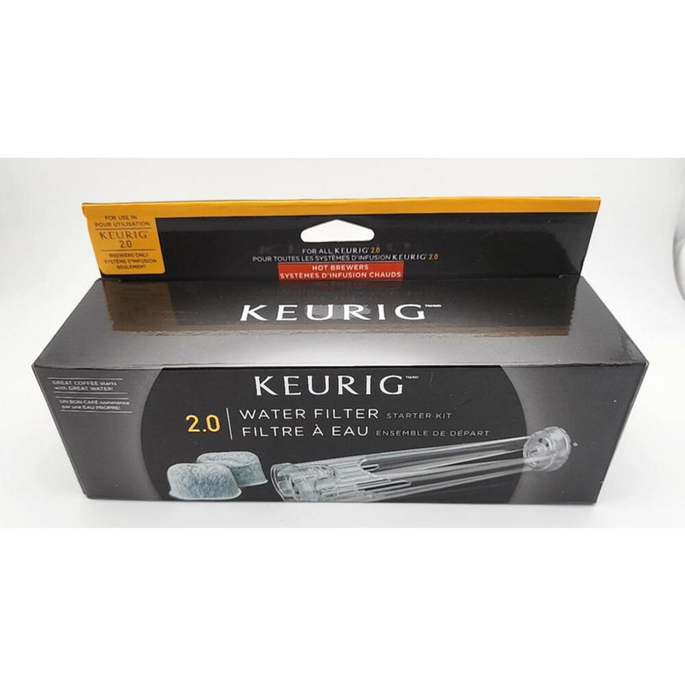 Keurig 2.0 Water Filter Starter Kit, Replacement Filter Holder & 2 Water Filters